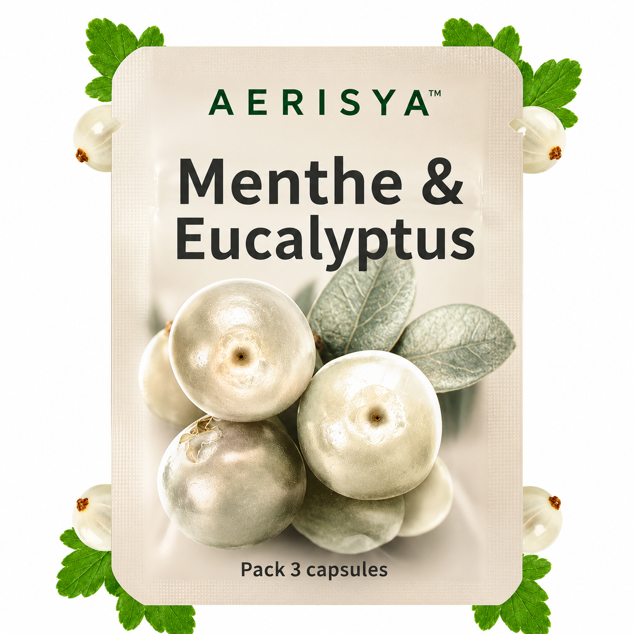 Recharges Aerisya — Pack de 3 Capsules Aromatiques