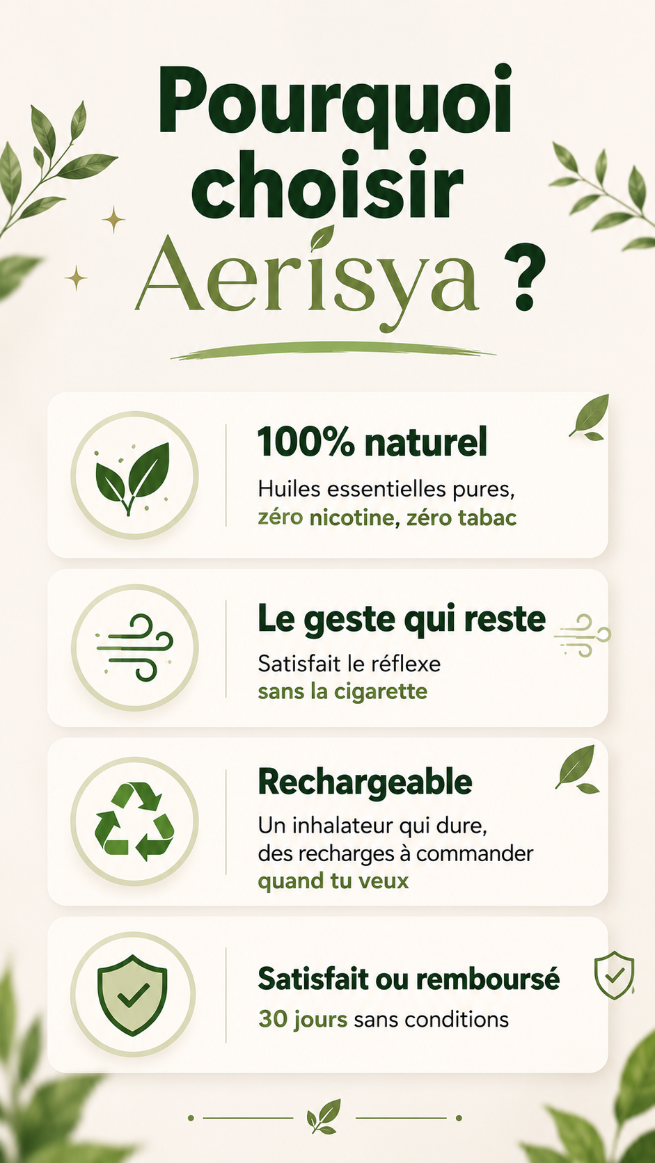 Aerisya Kit — Inhalateur Rechargeable aux Plantes